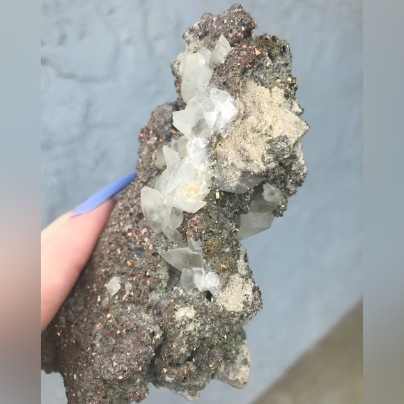 Dogtooth Calcite & Pyrite in Matrix ✨ - Picture 5 of 10